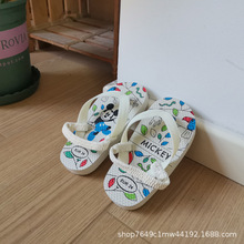 新款儿童卡通男童轻便宝宝拖鞋PE人字拖鞋透气小童夹脚鞋沙滩鞋子