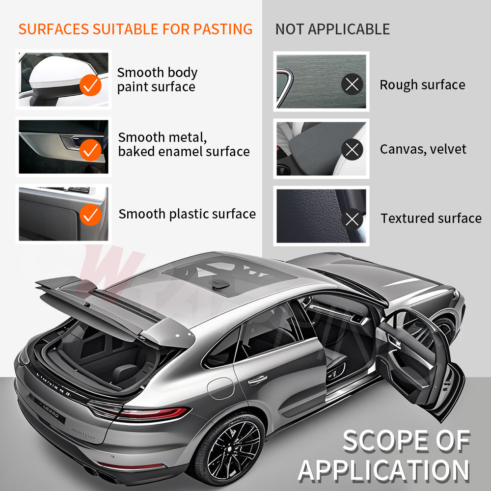 New Pet Two-Color Fantasy Gray and Purple Car Body Color Changing Film Bright Color Changing Sticker Rearview Mirror Sticker