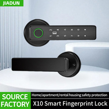 Bedroom door double-row graffiti smart lock, household indoo