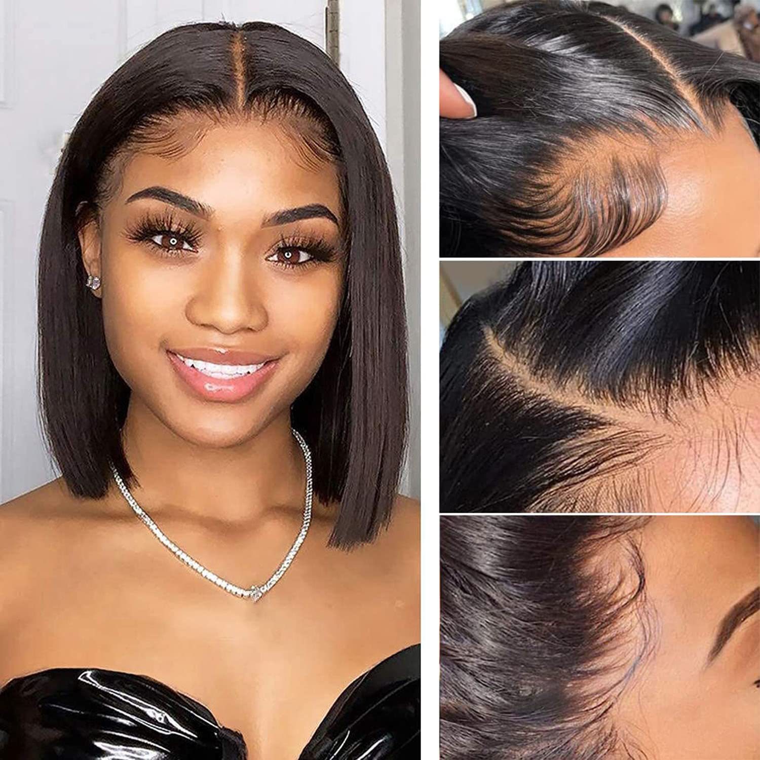 4x4 13x4 Lace Front Wig 4x4 Bob Wig Short Human Hair