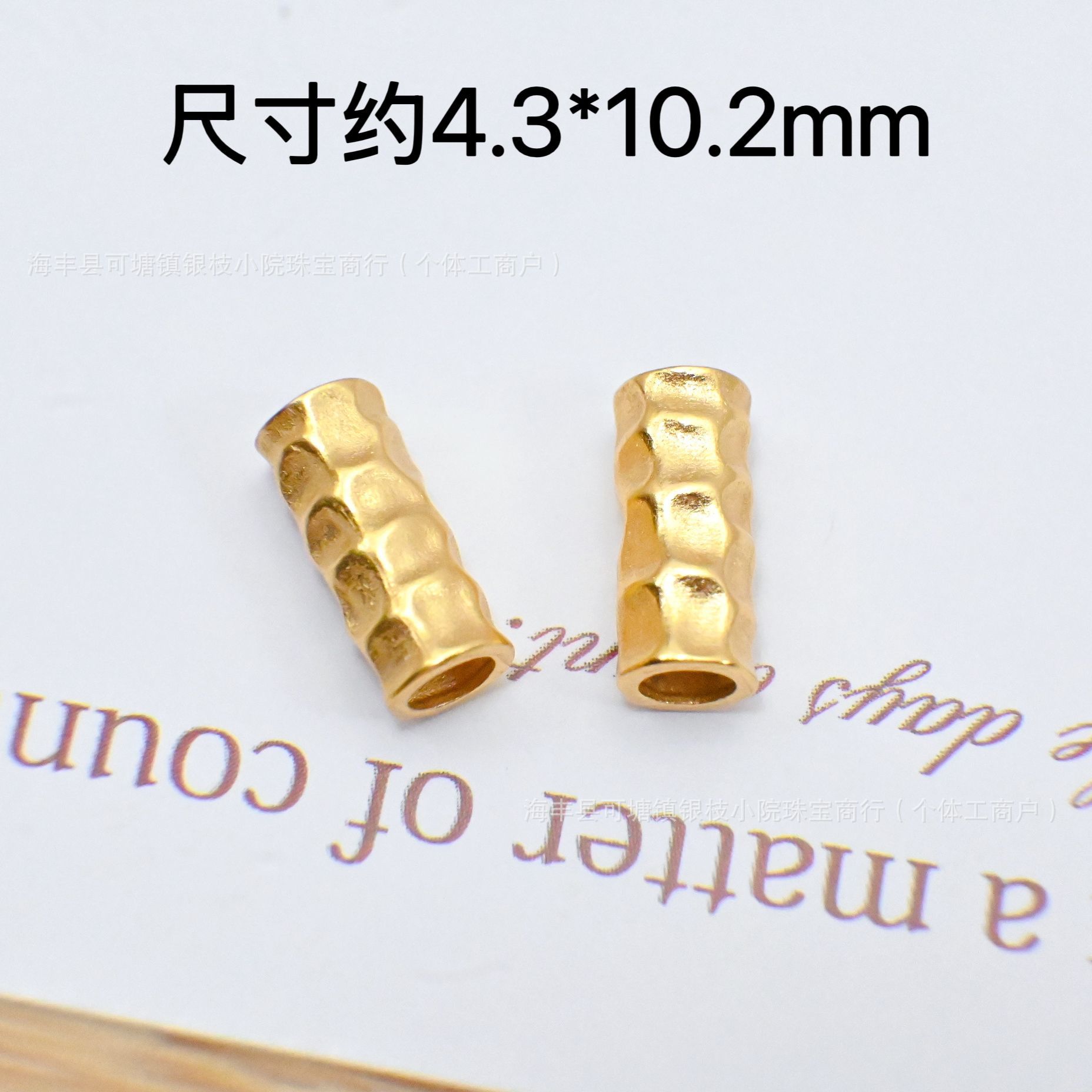 S925 Silver Ancient Gold DIY Through-Hole Accessories Cut Out Gourd Spacer Bead Pendant Lifting Braided Bracelet Necklace Accessories