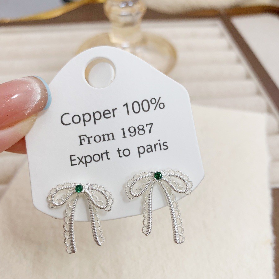 H0036 레이스 리본 귀걸이