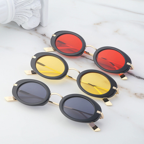 Steampunk Style Sunglasses Women's Trendy Personalized Small Frame Sunglasses Men's Cross-Border Trendy Glasses Wholesale  New Style