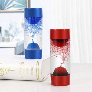 Creative acrylic double-head volcanic hourglass timer volcanic eruption Home Office gifts small ornaments sand leak