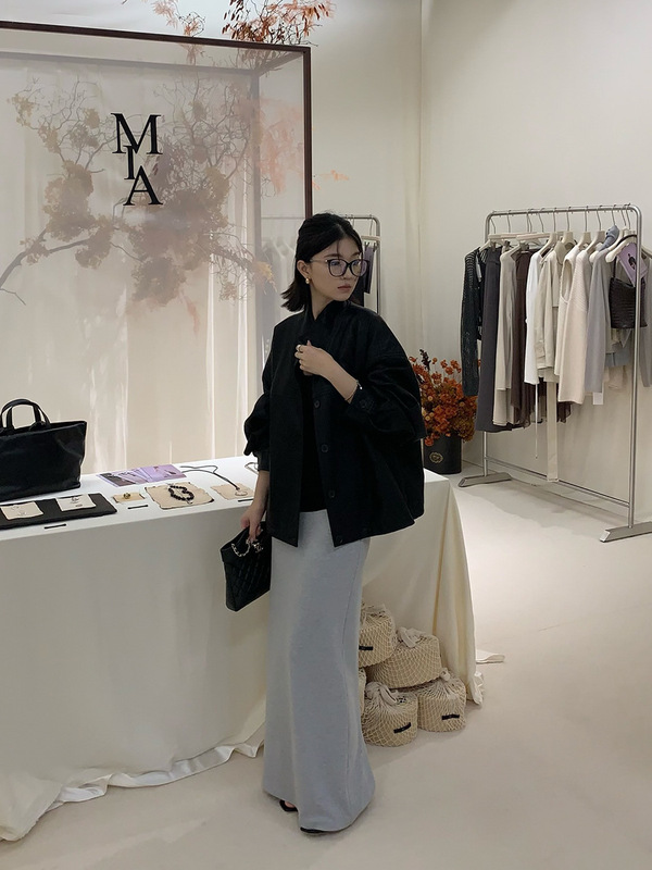 元派bluepops2025秋季新款立领短款皮衣休闲宽松夹克外套女A5557|undefined