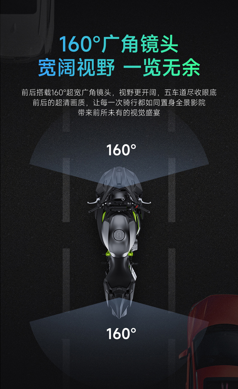 Jiuyin Motorcycle Smart Car Navigation Device Motorcycle Driving Recorder All-In-One Machine