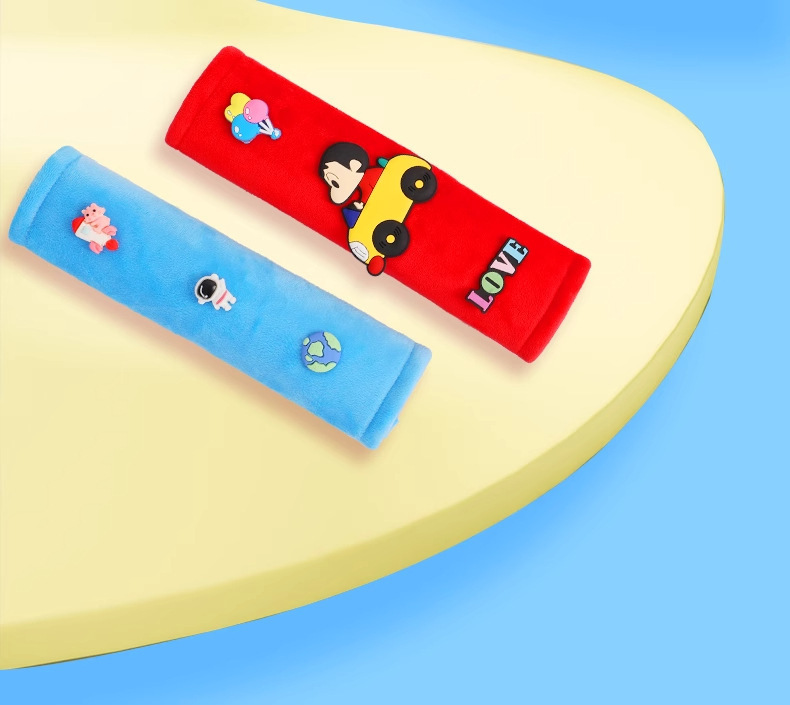 Children's Safety Belt Protective Cover Cartoon Cute Universal Anti-Neck Strangulation Fixator Car Seat Belt Shoulder Protector for All Seasons