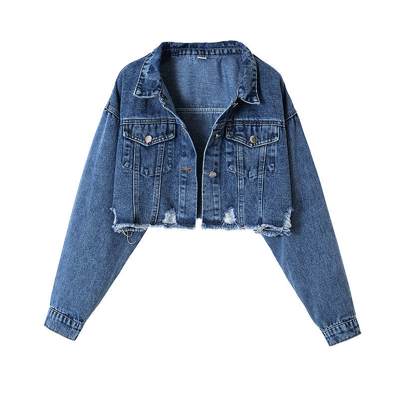 Spring and autumn 2021 new denim jacket...