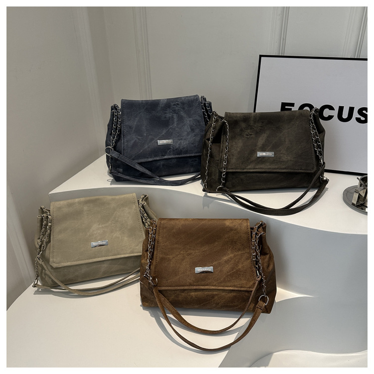Estilo coreano de moda simple nicho diseño casual bolso de la cadena de las mujeres bolsa de invierno Nueva Moda hombro bolsa de las axilas