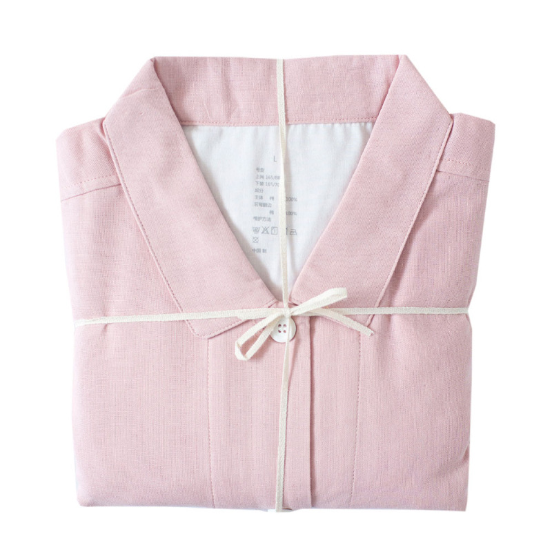 DL859-B pink_women의 더블 레이어 원사 긴 소매 바지 위아래로 세트