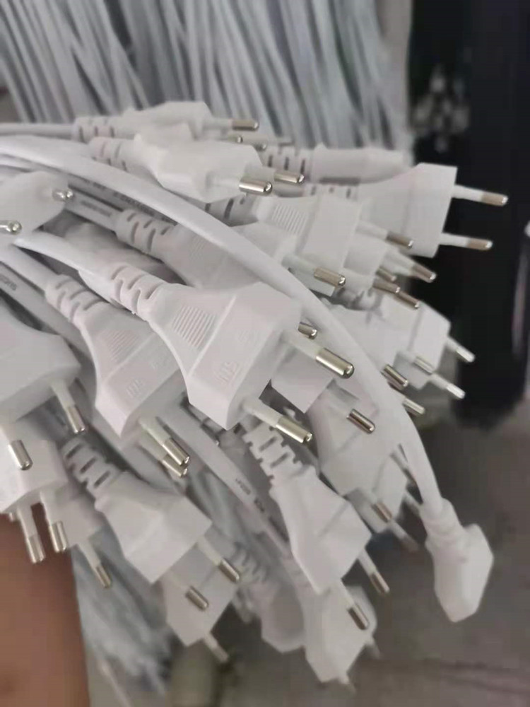 供应印尼2芯电源线插头砂轮机电源线SNI电扇洗衣机纯铜0.75mm²