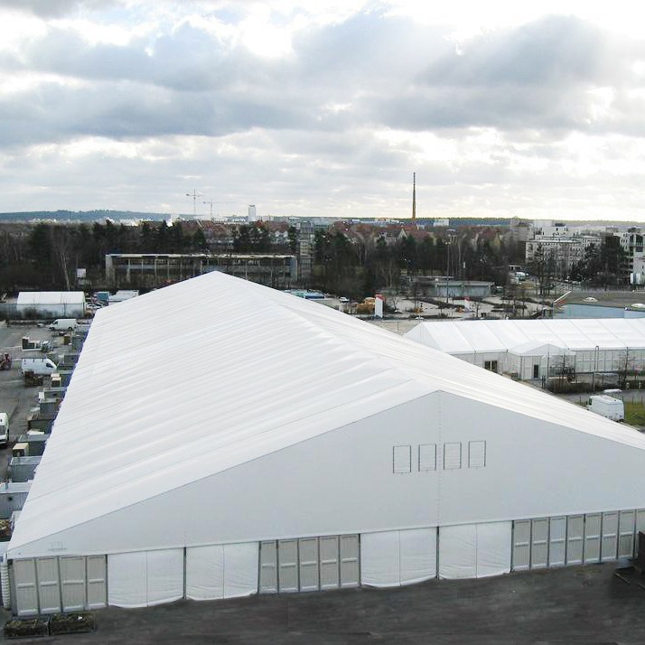 Tienda de aleación de aluminio tienda de almacén tienda exposición evento boda carpa gran palmo al aire libre tienda de estilo europeo