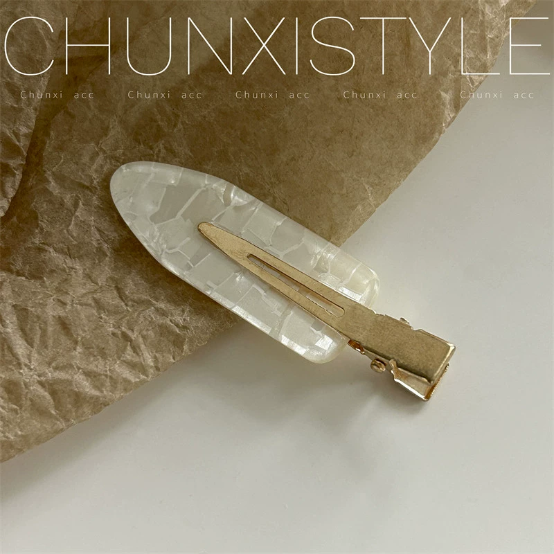Заколка Chunxi hairgrip для чёлки, узорная смоляная шпилька с металлическим зажимом, 6 см