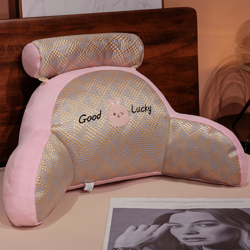 Verano almohada de cabecera dormitorio dormitorio dormitorio para jugar en la cama almohada de cintura almohada fresca y transpirable gran respaldo