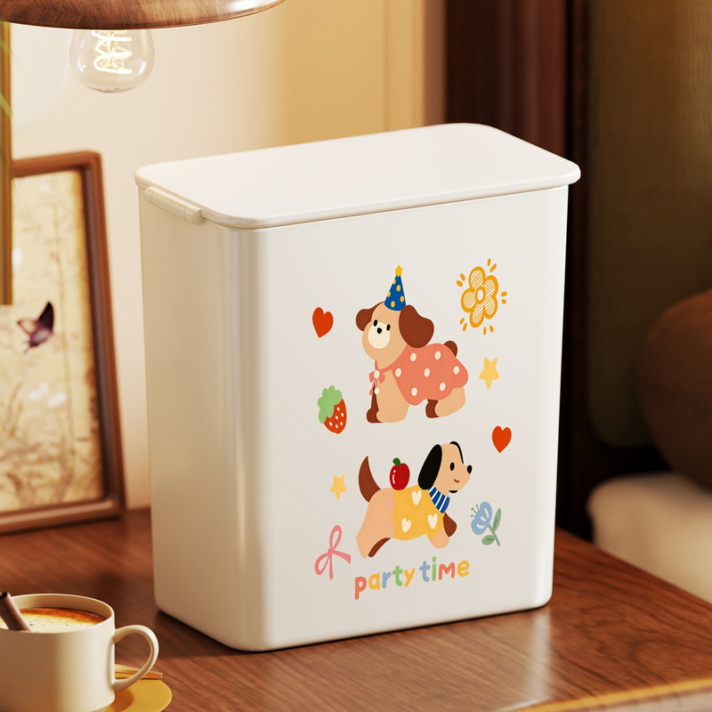 Flip-top trash can for office and home use, desktop model with lid, enclosed design to prevent dust and odors, suitable for students, waste paper bin, storage container Flip-top trash can for office and home use, desktop model with lid, enclosed design to prevent dust and odors, suitable for students, waste paper bin, storage container