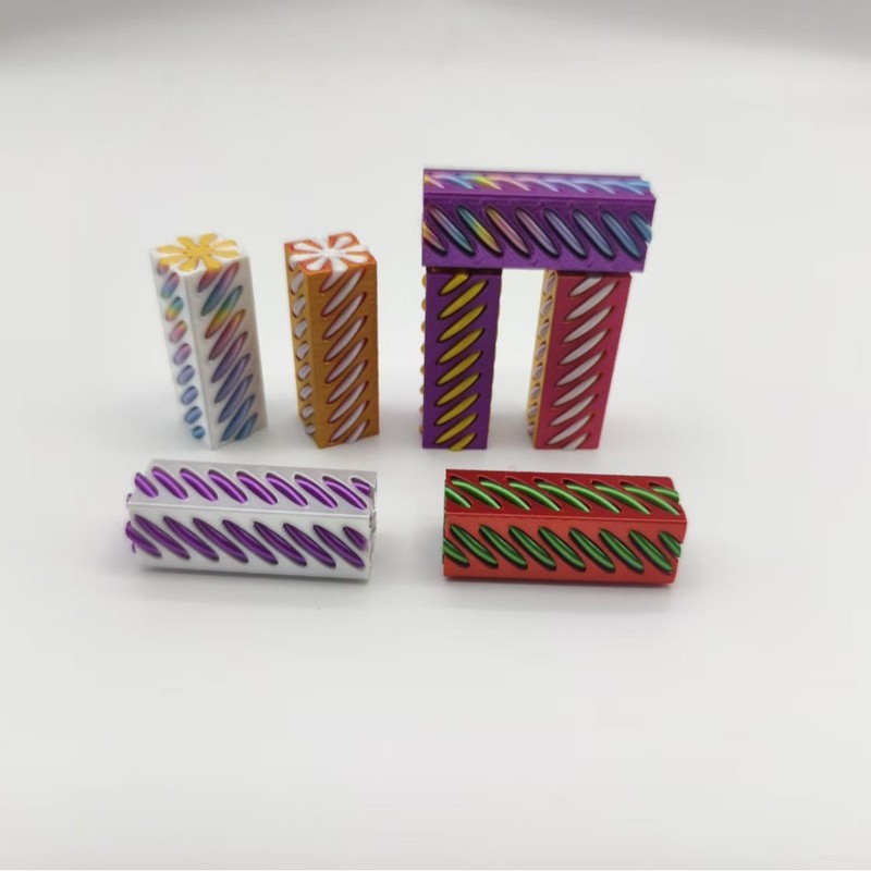 跨境3D圣诞树圆柱锥形金字塔葫芦方柱形螺旋解压玩具新年礼物摆件|undefined