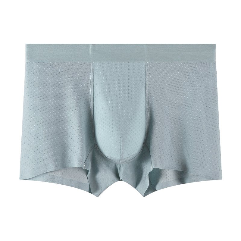 Ropa interior de hombre de seda de hielo transpirable y cómoda al por mayor personalizada
