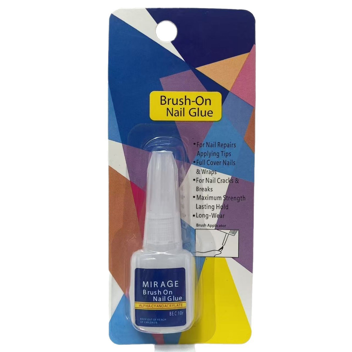 2G pegamento de uñas joyería de uñas desgaste adhesivo pegamento de taladro de uñas transparente pegamento de extensión de pieza de clavo falso