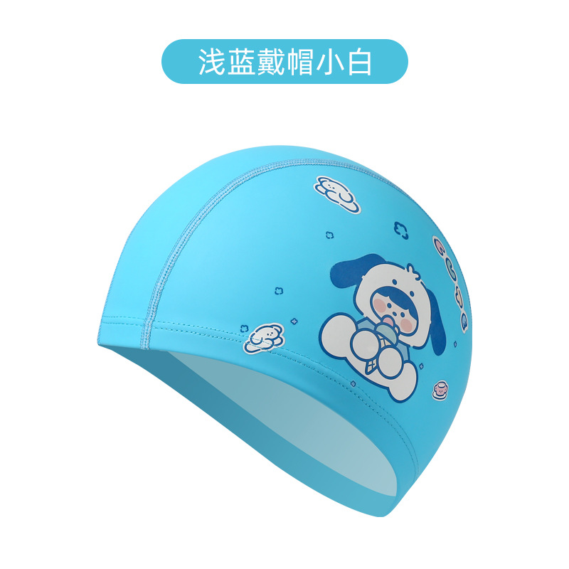 Light blue hat and little white hat