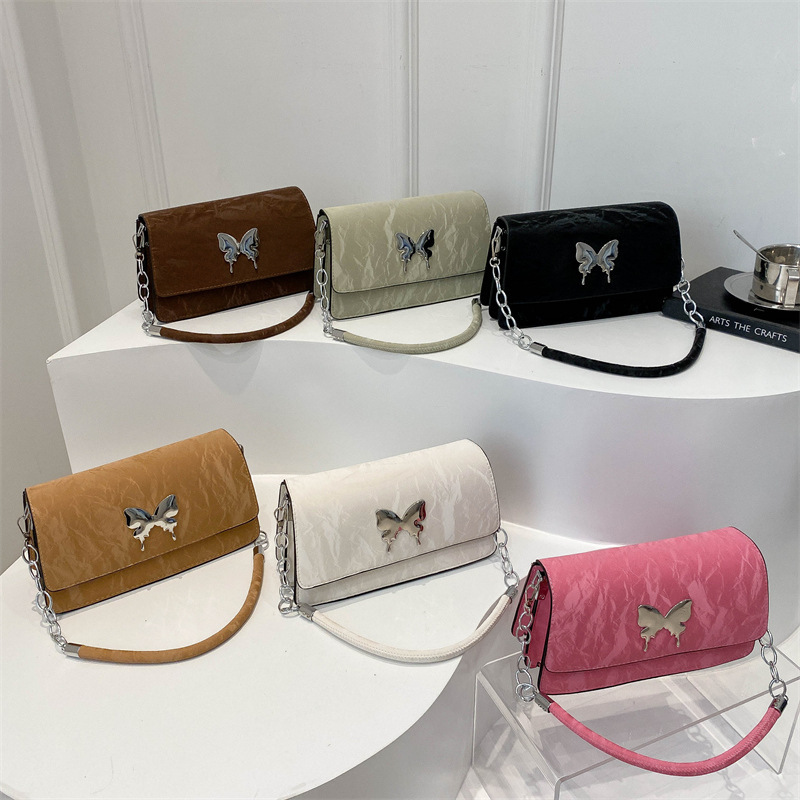 Korean Style High-end Fashion Bag Women's 2024 New Women's Bag All-match Commuter Shoulder Bag Niche Casual Small Square Bag