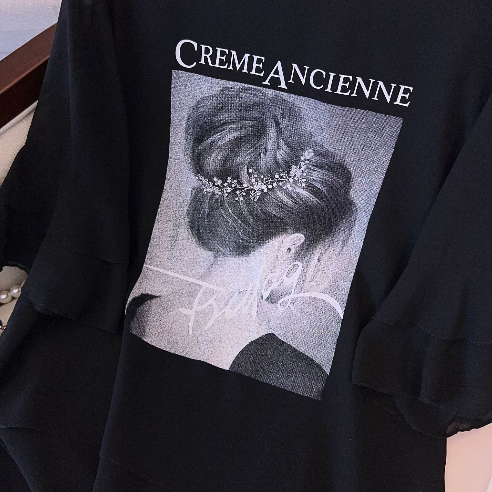 Bust 150 summer new product 300 catties large size women's clothing fat mm plus fat plus loose T-shirt one piece 3213