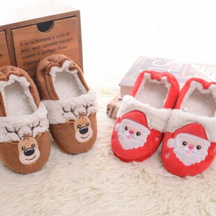 Cross-border supply of new children's cotton slippers Indoor Boys and Girls children Christmas Day gift cotton slippers