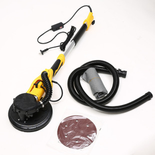 225mm Wall Grinder Wall Putty Grinder Sandpaper Machine Self-Dust Collector with Light Long Pole Wall Grinder