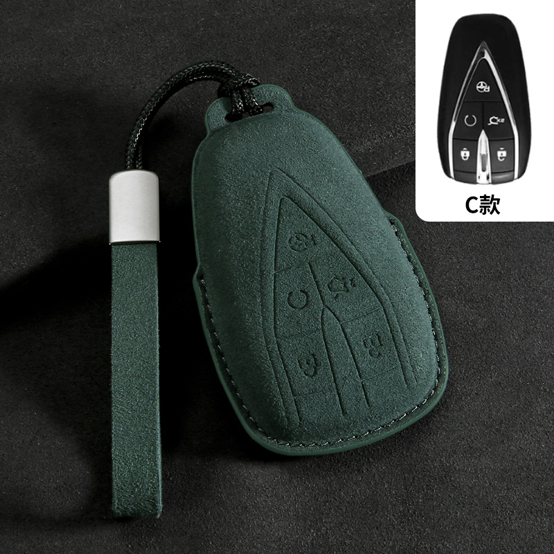 장안(C 스타일 짙은 녹색 + 가죽 로프)