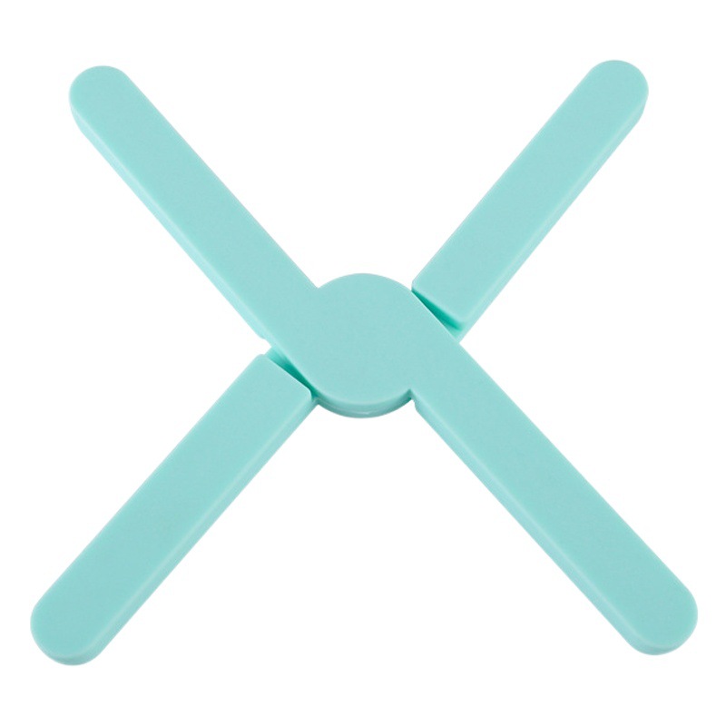 Utensilios de cocina de silicona engrosada Cruz plegable estera de aislamiento térmico estera de la olla estera platillo montaña estera de mesa estera vajilla