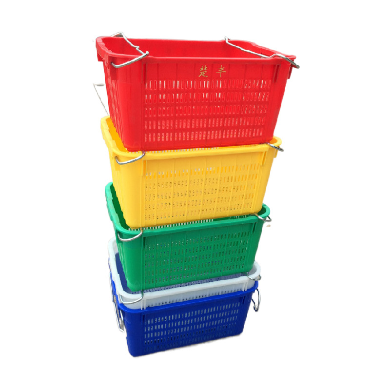 东莞深圳加厚塑料框子 配送菜筐 生菜萝卜周转框 生鲜食品塑料