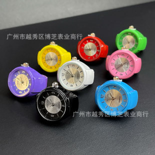 [Ring watch] new fashion small watch when the quasi finger watch fashion jewelry men and women students Foreign trade Wholesale