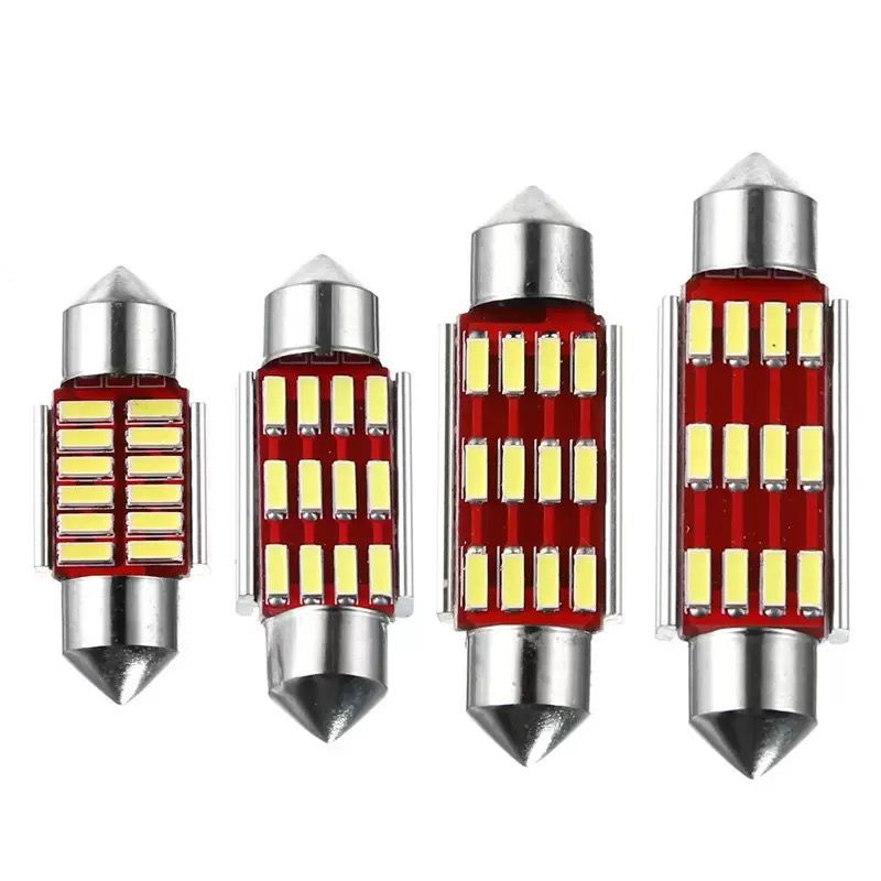 Lámpara de doble punta 36MM 4014 12SMD lámpara de techo 31 / 39 / 41mm luz de lectura image 6