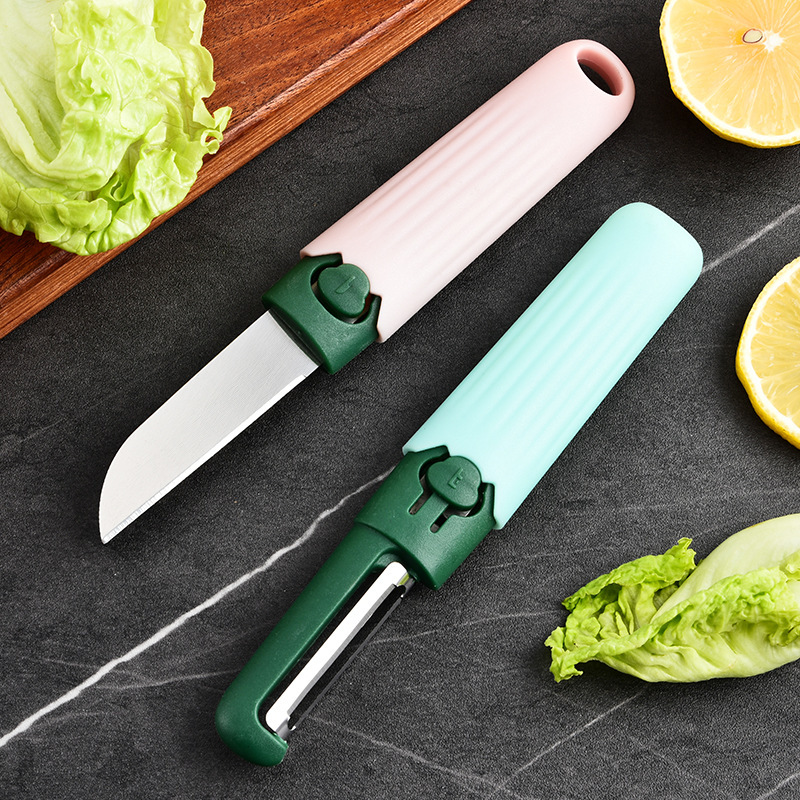 Nuevo cuchillo multifuncional de frutas portátil de cocina cuchillo de frutas casero de peeling de melón
