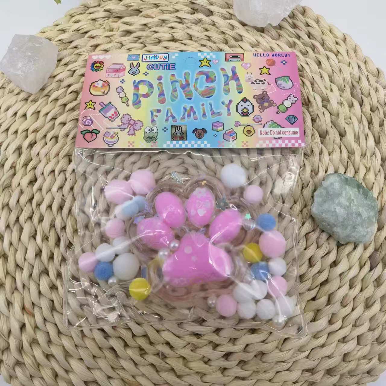 【핑크】크리스탈 빅 캣 클로