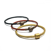 新款 周家手绳金色软丝编织diy串珠手链黄金色细绳红色色软丝手串