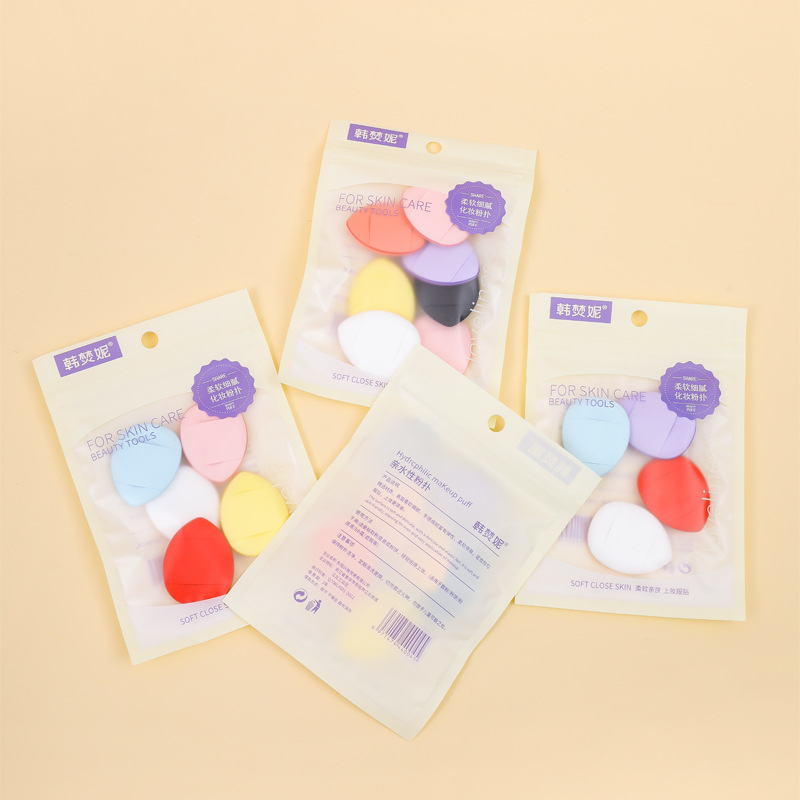 Cojín de aire para dedos al por mayor, soplo de polvo, húmedo y seco, mini corrector de la punta del pulgar, base líquida pequeña, maquillaje con esponja, maquillaje