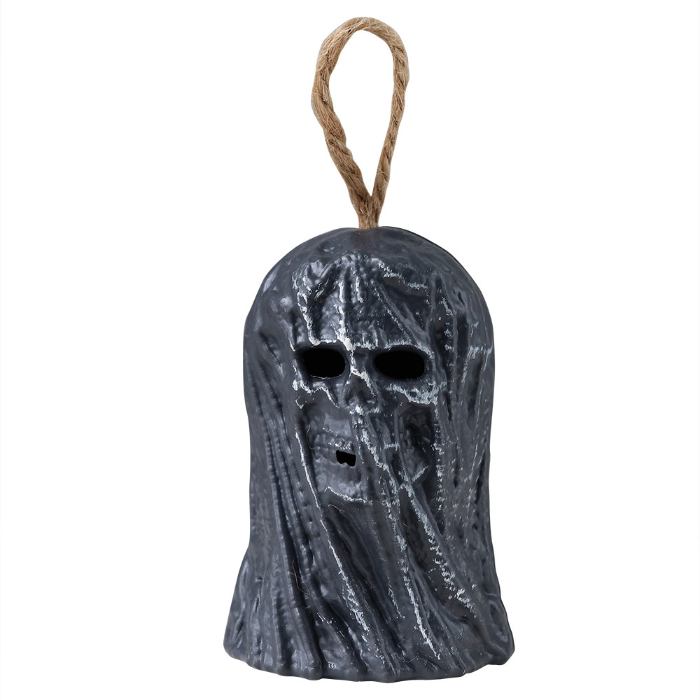 Halloween linterna decorativa LED colorido gradiente vela lámpara horror atmósfera diseño accesorios árbol demonio velo fantasma lámpara