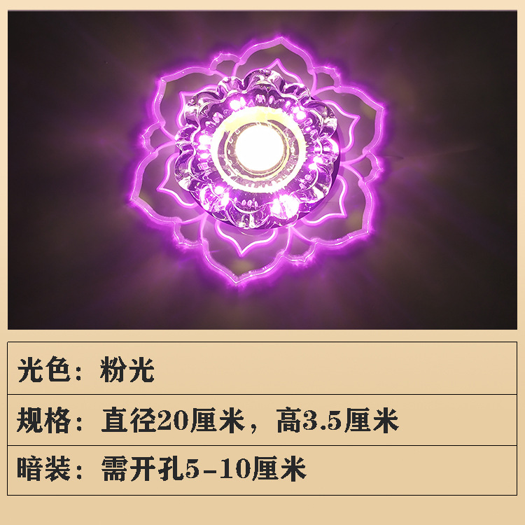 [매립형 설치] 9와트 [핑크빛]