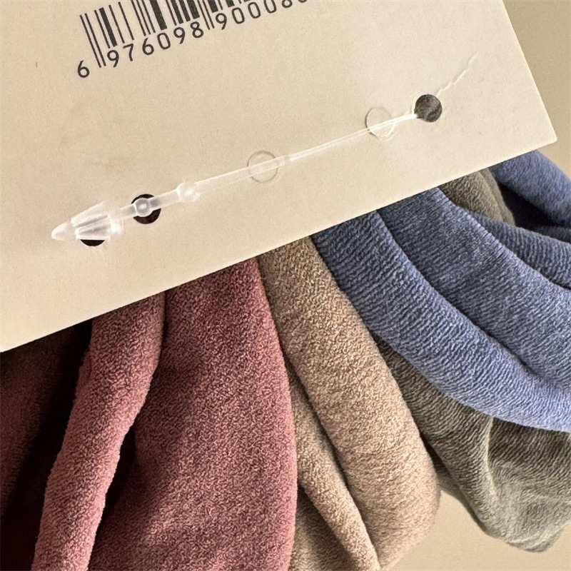 Corda per capelli elastica per capelli super morbida da 4 pezzi, all-match, semplice, in tinta unita, con bordo largo, alta elasticità e durevole_voghion.com