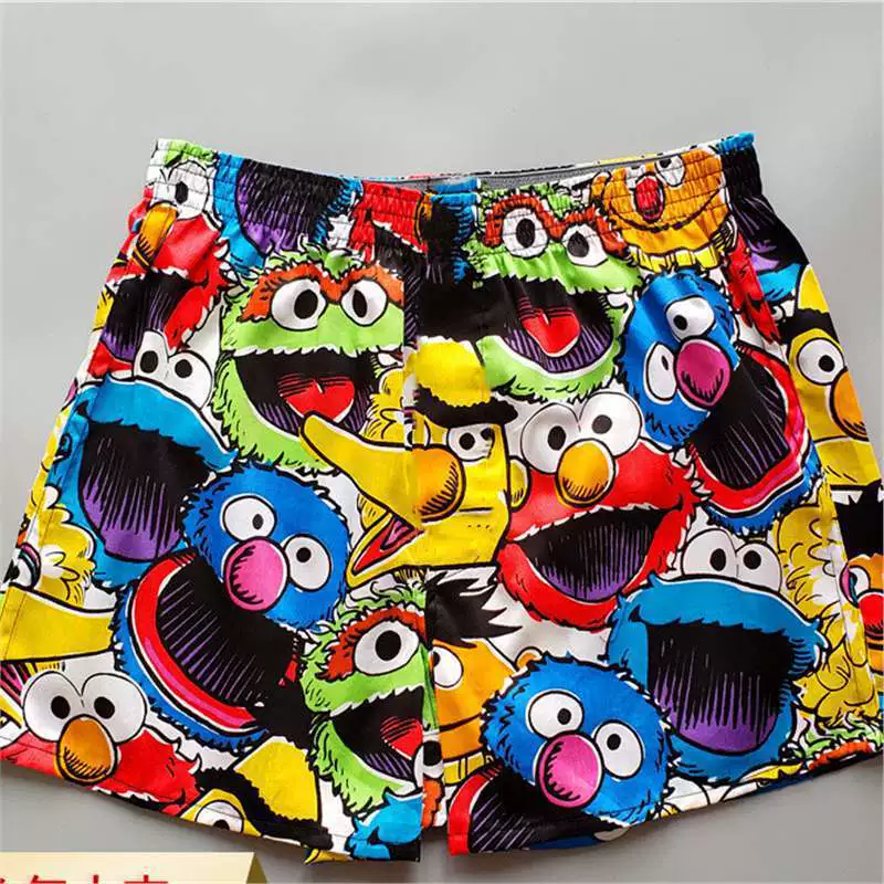 [Коллекция 2629 человек] Большой размер толстый мм кунжут улица странный мультфильм мультфильм свободные брюки с высокой талией