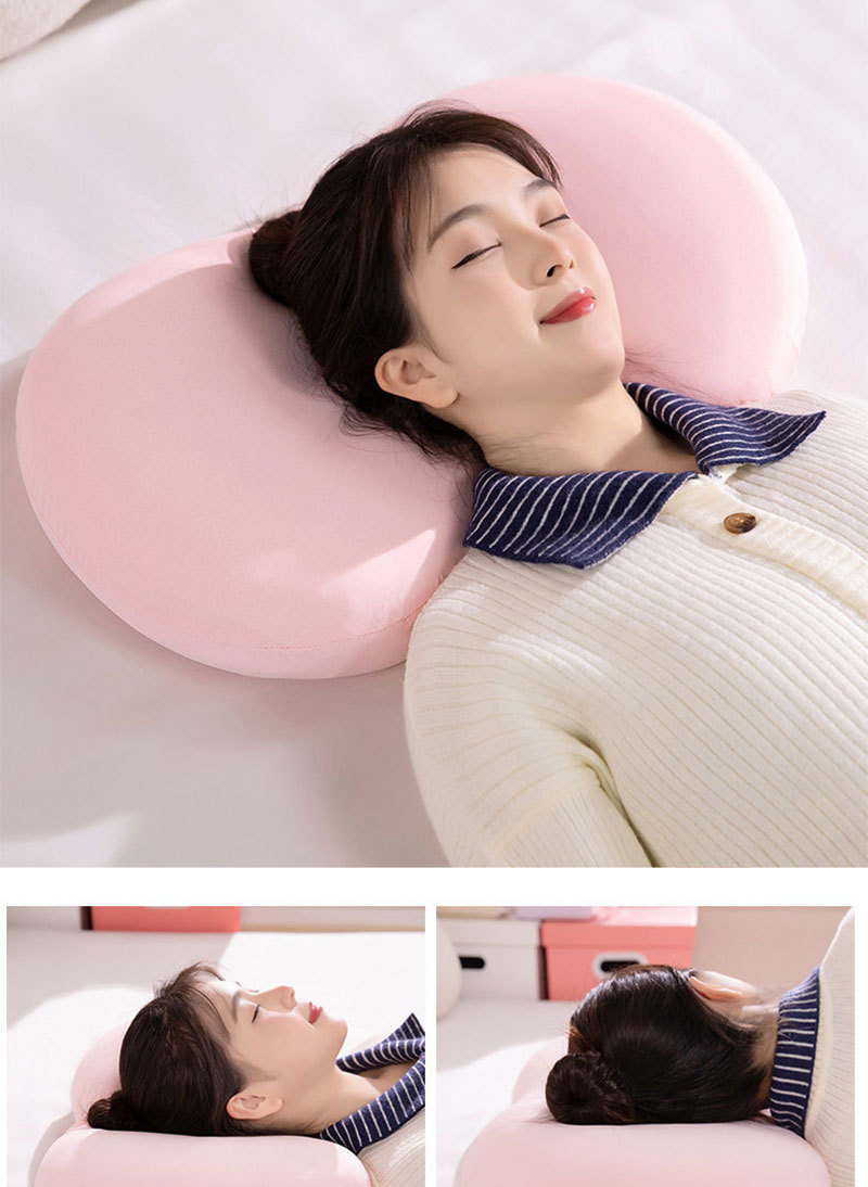 Ice Silk Cat Belly Pillow Memory Foam Pillow Summer Belly Pillow Cervical Spine Sleep Office Bed Pillow Cushion Pillow