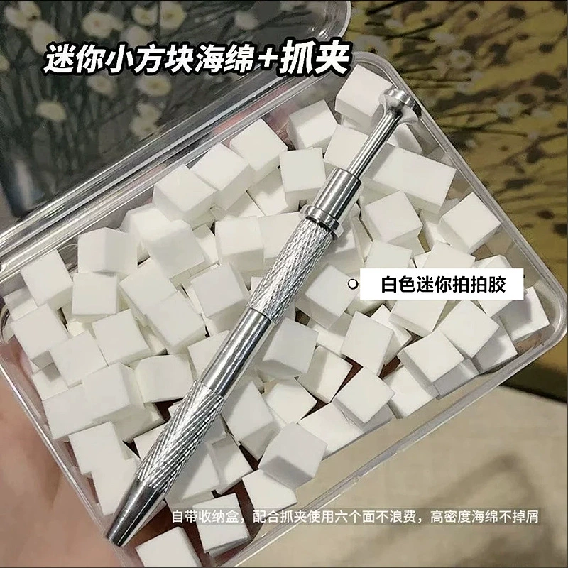 Мини-губка для дизайна ногтей, инструмент для точечной обработки ногтей для использования в маникюрном салоне, инструмент для градиентного румянца.