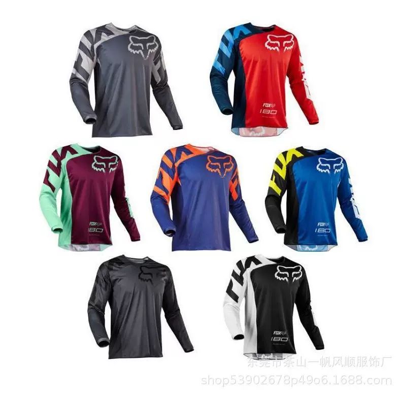跨境新款骑行服越野摩托车服速降服山地骑行长袖男夏季均适合现货