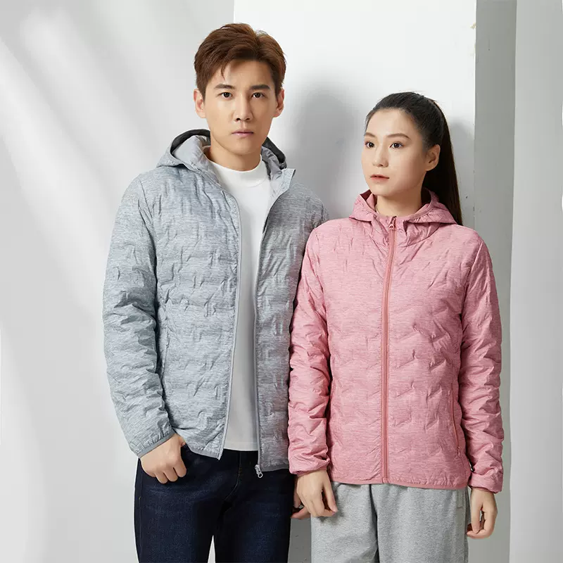 【石墨烯】男羽绒服冬季新款户外防风保暖连帽女外套定制御寒薄款