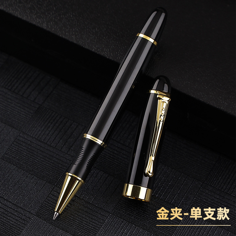 Bolígrafo de firma de alta calidad logotipo de regalo de negocios pluma neutra pluma de metal pesada sensación de bolígrafo de grabación