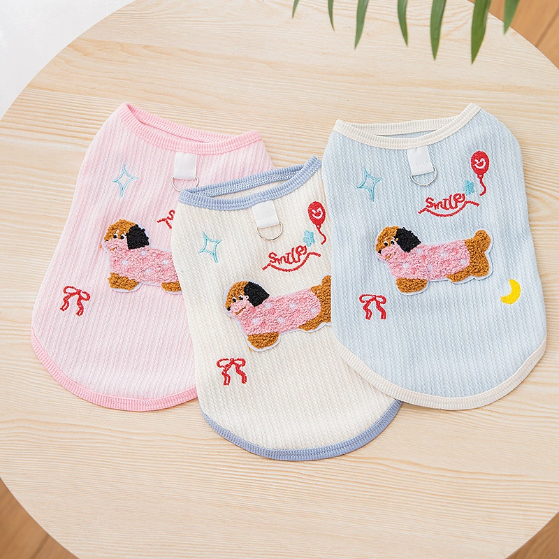 Домашние животные одежда весна и лето новые милые цветные таксы