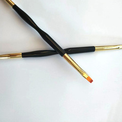 Cross-border dual-head nail art construction color drawing pull-line pen carving crystal light therapy pen floral pen nail art dual-head pen customization