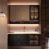 Дубовый керамический гигиенический таз, французский стиль