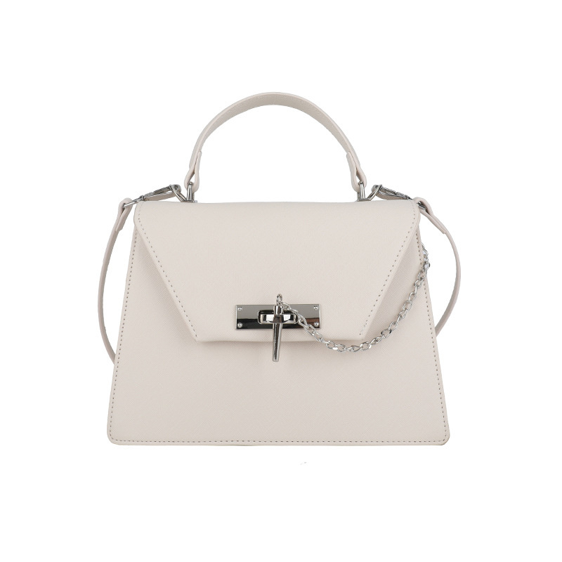 Bolso cuadrado pequeño portátil con cierre de hebilla retro femenino 2025 transfronterizo nuevo bolso Kelly bolso bandolera de moda