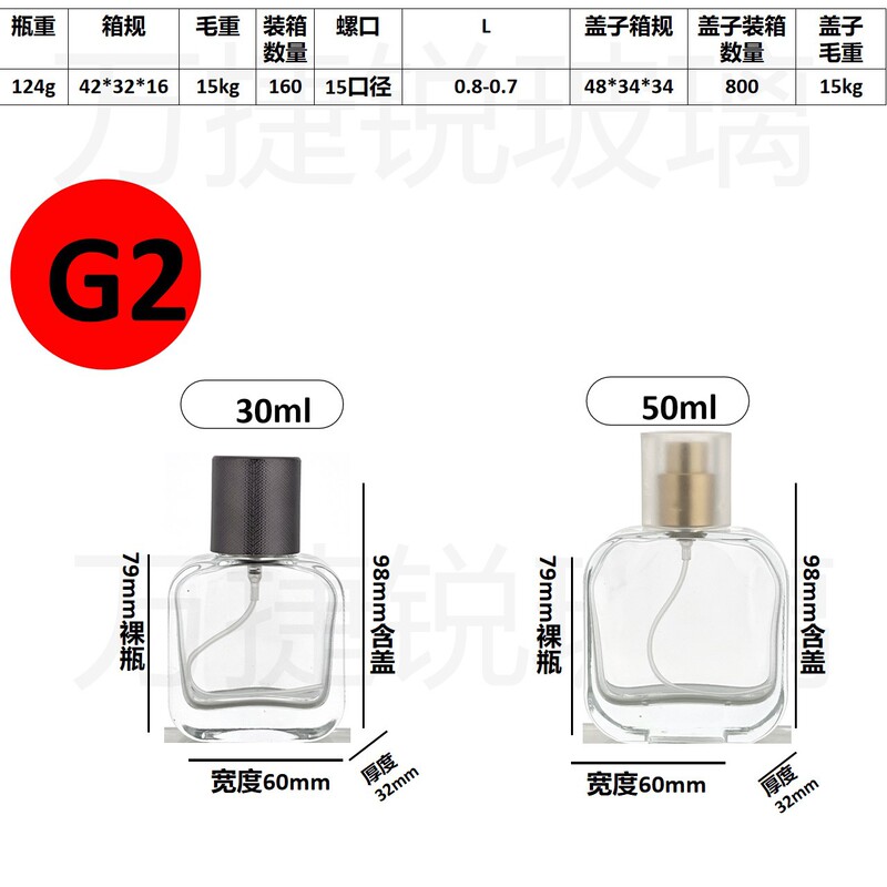 スクリュースポット卸売り15口径18口径スクリュー30ml 50mlポータブルガラス香水瓶分注瓶|undefined